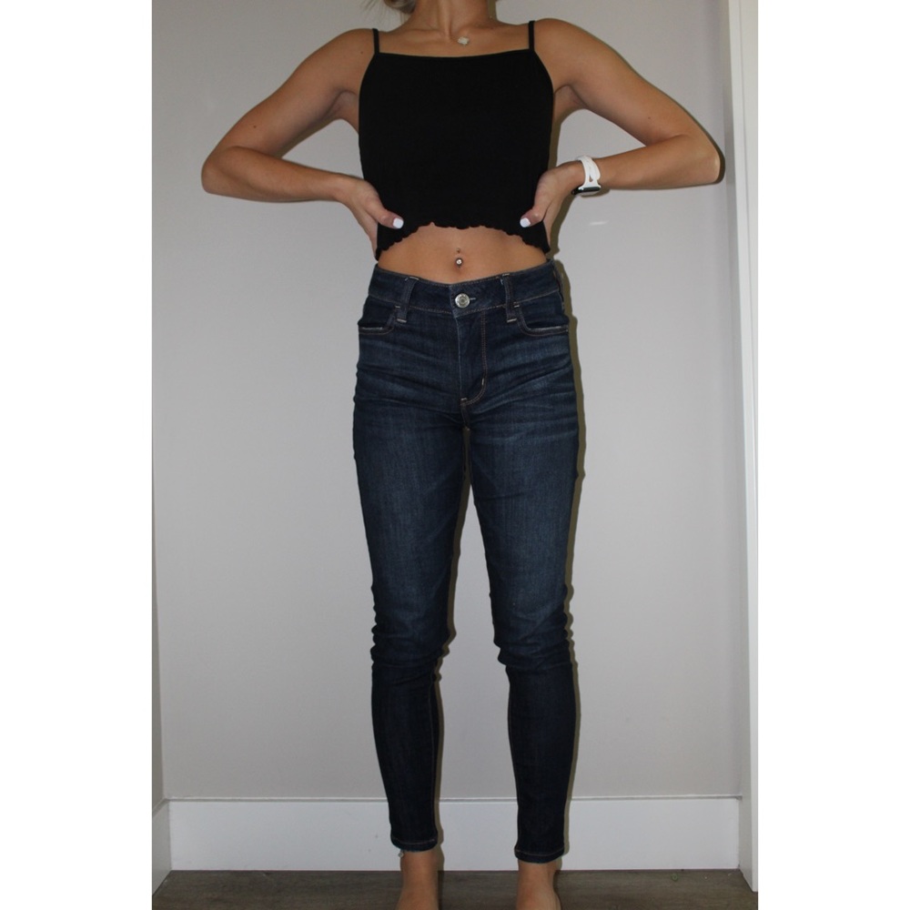 American Eagle Hi-Rise Jegging Jeans Dark Wash